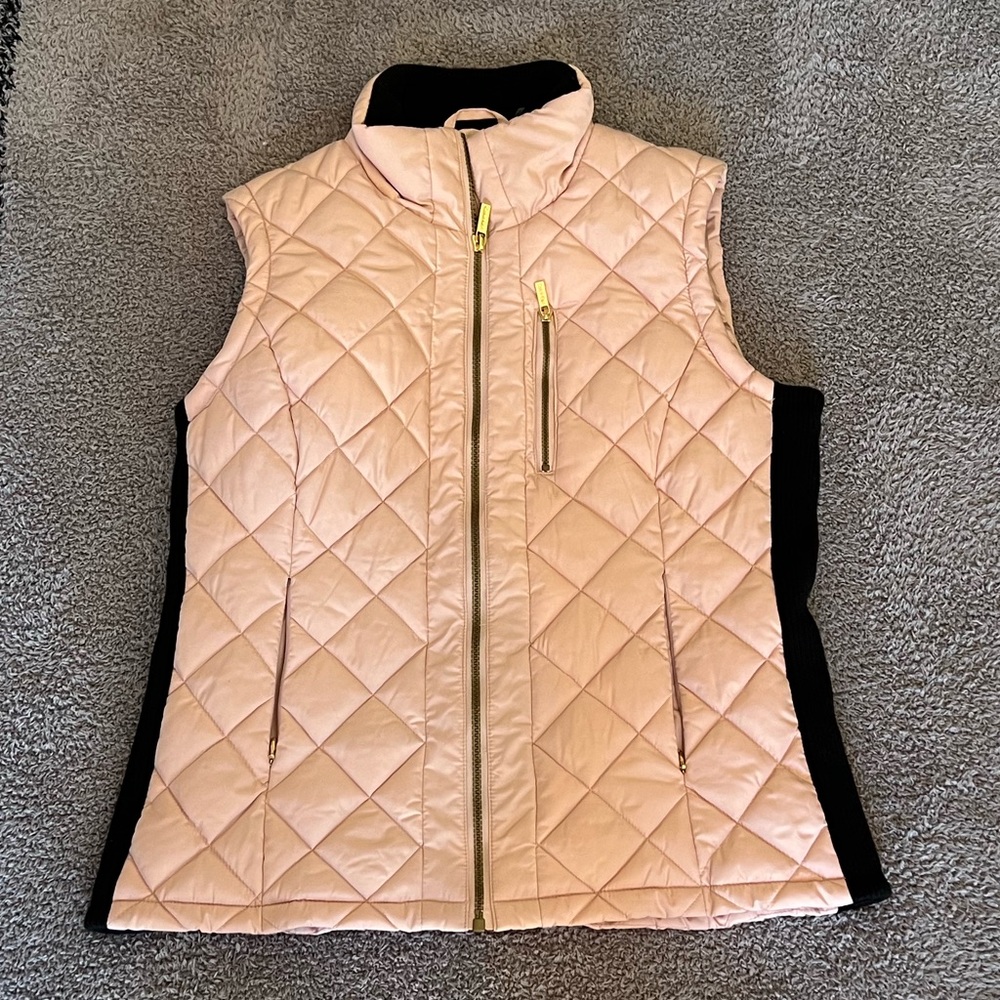 Calvin Klein pink quilted vest
